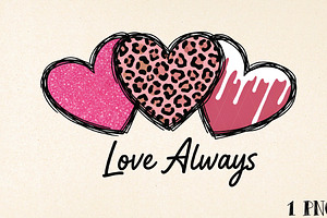 Valentine Day Png, Leopard Heart Png, an Illustration by DreamPrint404