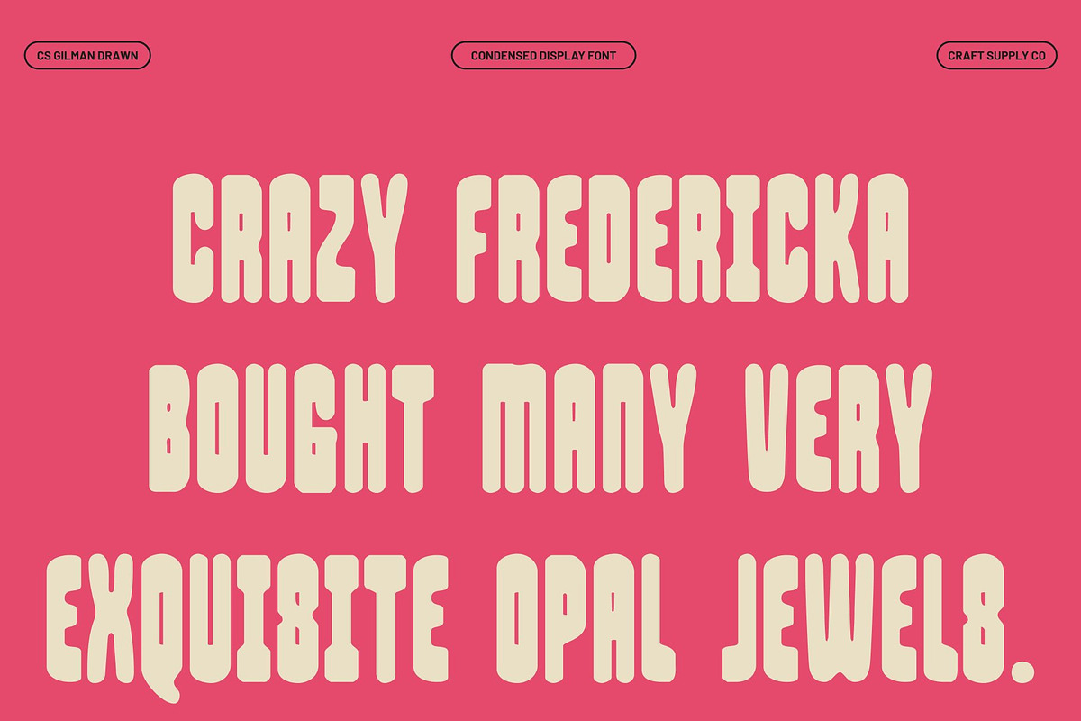 CS Gilman Drawn, a Sans Serif Font by Craft Supply Co. (Photo 6 of 8)
