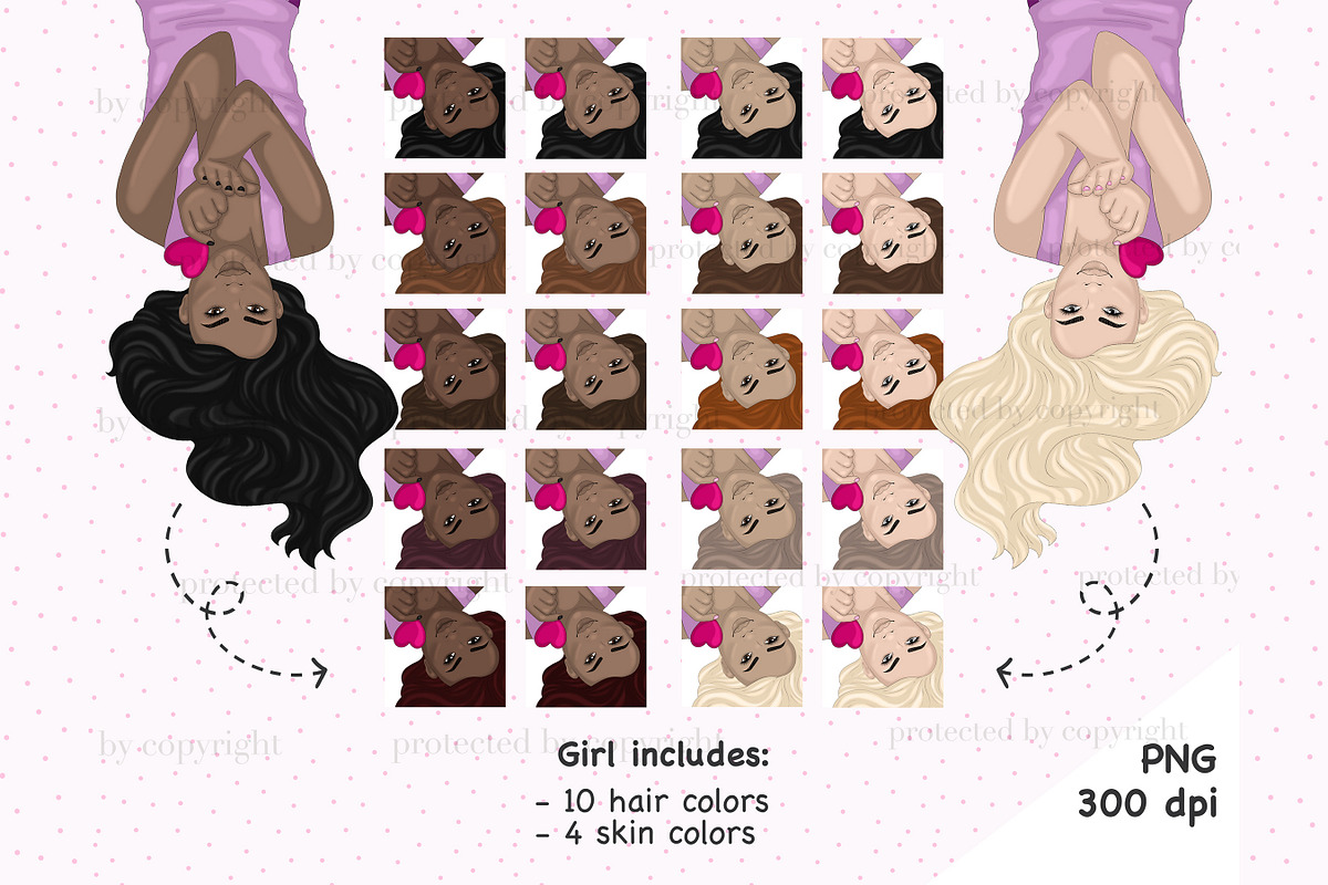 Date Night Girls And Boys Cliparts, a Person Illustration by GlamArtZhanna (Photo 5 of 6)