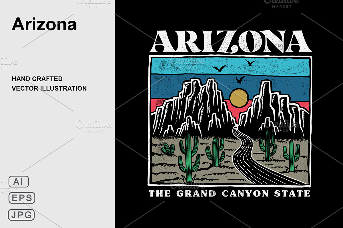 Arizona vector artwork, an Illustration by cd-design.co