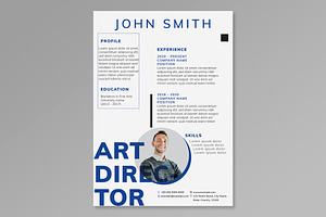 Creative resume editable template, a Resume Template by rawpixel