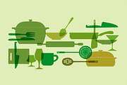 Kitchenware vector set, a Decorative Illustration by zoya (Thumbnail 2 of 3)