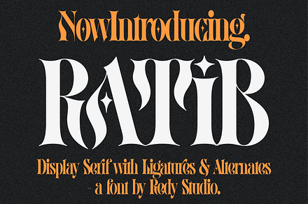 Ratib – Modern Serif Font, a Serif Font by RedyStudio