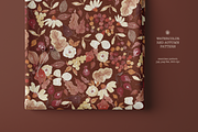 Red Autumn Watercolor Pattern, a Pattern Graphic by Webvilla Studio (Thumbnail 3 of 7)