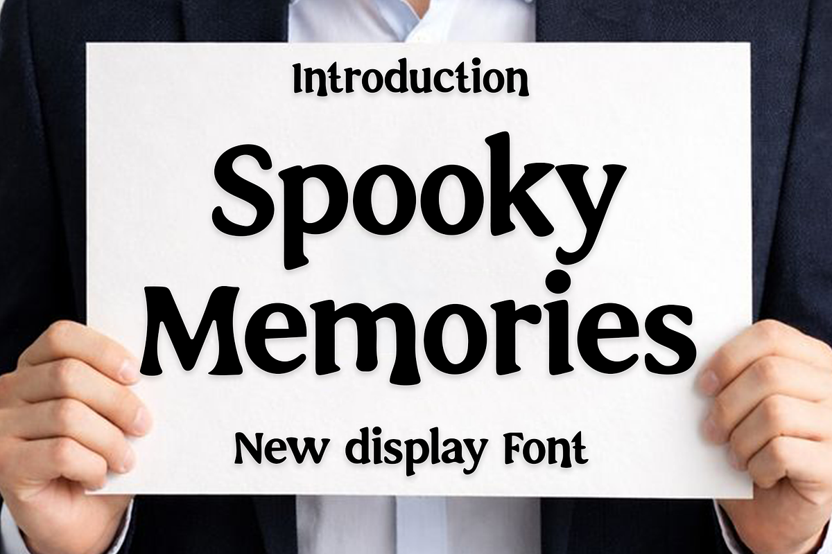 Spooky Memories, a Script Font by InermediaSTUDIO (Photo 1 of 8)