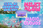Dreamy Puffy Candy Cloud Text Effect, a Layer Style Add-On by Matsero (Thumbnail 2 of 4)