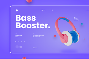 Music Website UI/UX Design, a Templates & Theme by ArianaPineda