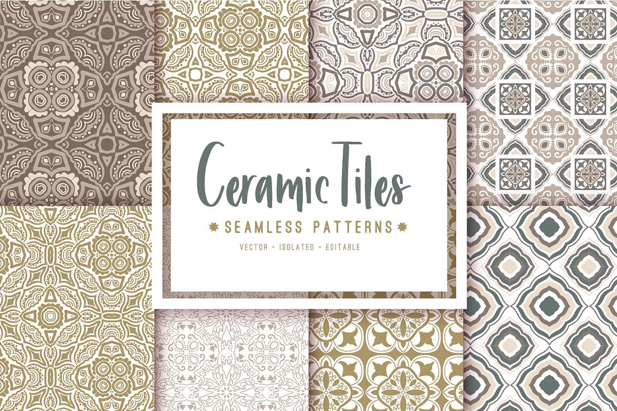 Ceramic Tiles Patchwork Set, a Pattern Graphic by Markovka (Photo 3 of 7)