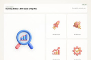 3D SEO & Web, an Emoji Icon by River Visual (Thumbnail 3 of 5)