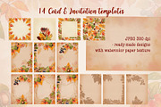 Fall Vibes watercolor floral clipart, an Illustration by Nadya Saen Art (Thumbnail 14 of 15)