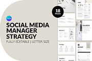 Beige Social Media Strategy Template, a Presentation Template by InkBlue Templates (Thumbnail 1 of 4)
