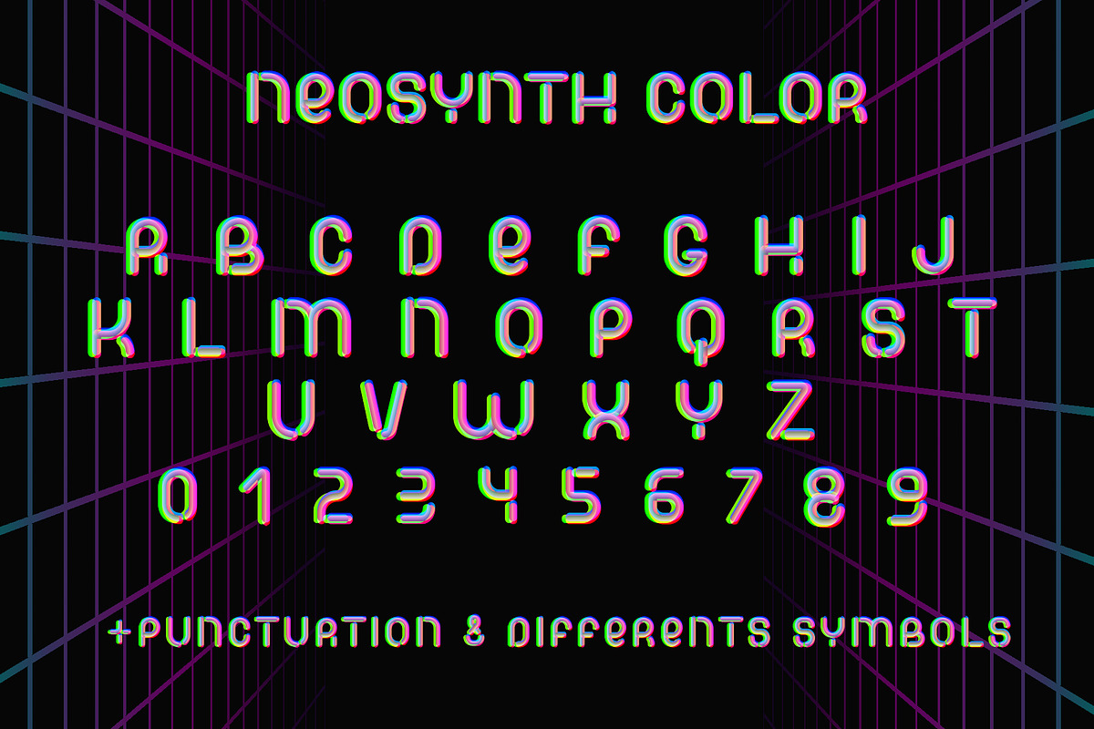 NeoSynth | Vaporwave Font Styles, a Serif Font by Kandella's Art (Photo 3 of 11)