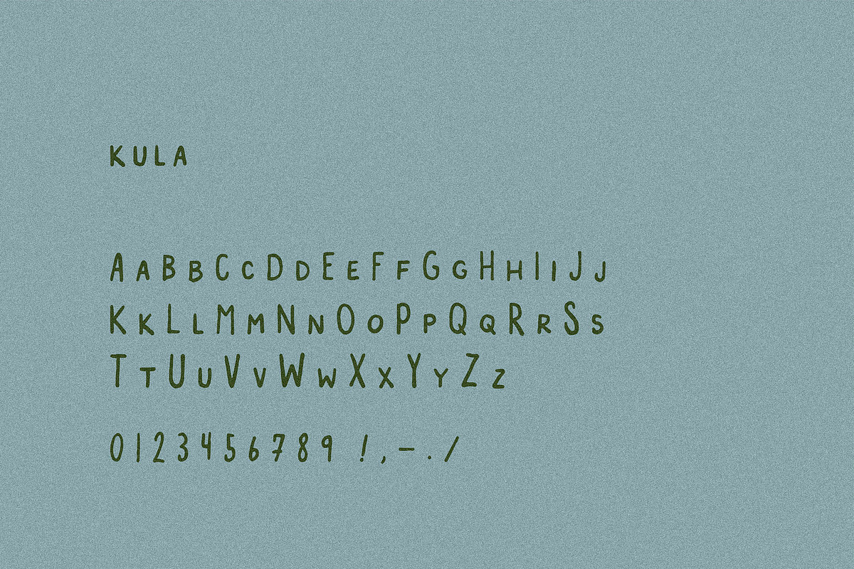 Kula I A Tropical Display Font, a Handwritten Font by Taylor Penton (Photo 4 of 4)