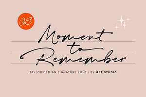 Taylor Demian - Signature Font