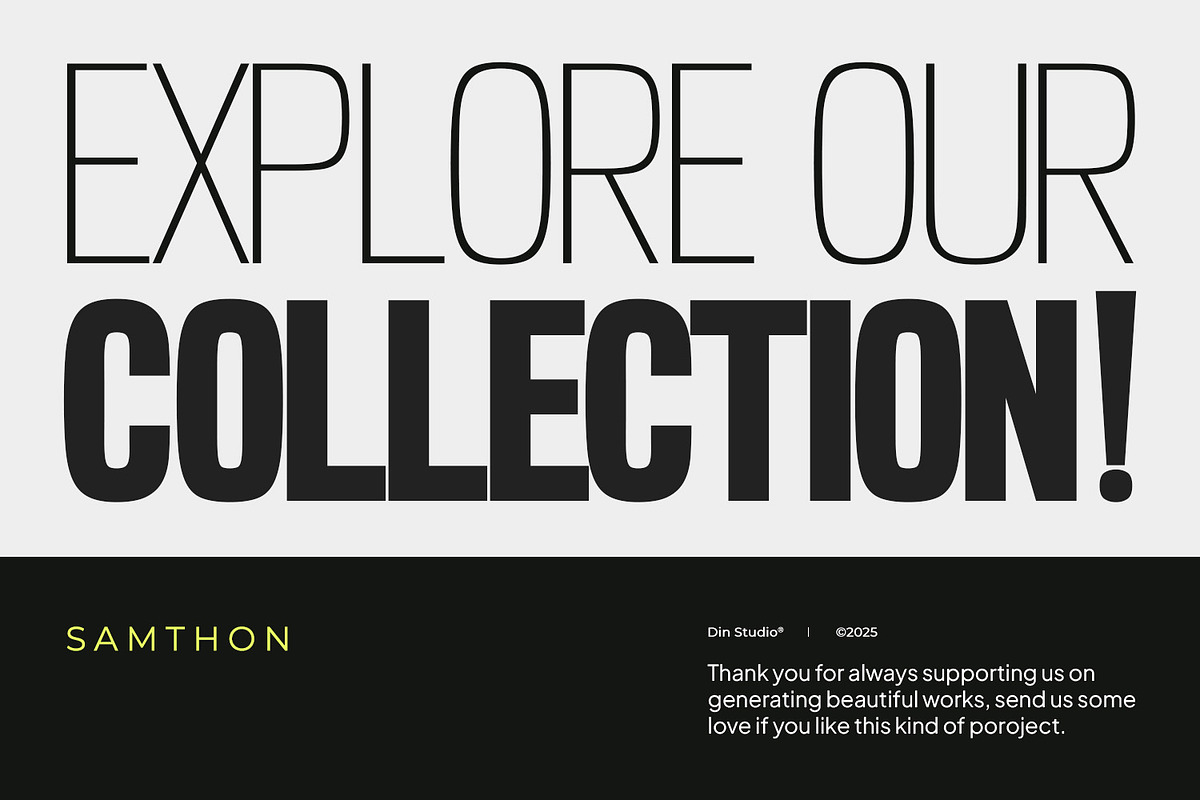Samthon, a Font by din-studio.com (Photo 16 of 16)