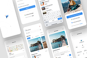Wings - Travel Booking App UI Kit, an UI Kit Template by iDoodle Studio (Thumbnail 4 of 4)