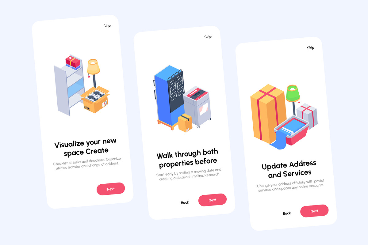 Moving Home Isometric Icons, an Emoji Icon by Vectors Market (Photo 5 of 10)
