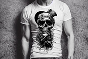 Pirate skull illustration, an Illustration by optimism (Thumbnail 2 of 3)