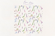 Bon Matin Watercolor Floral Clip Art, a Decorative Illustration by whiteheartdesign (Thumbnail 15 of 18)
