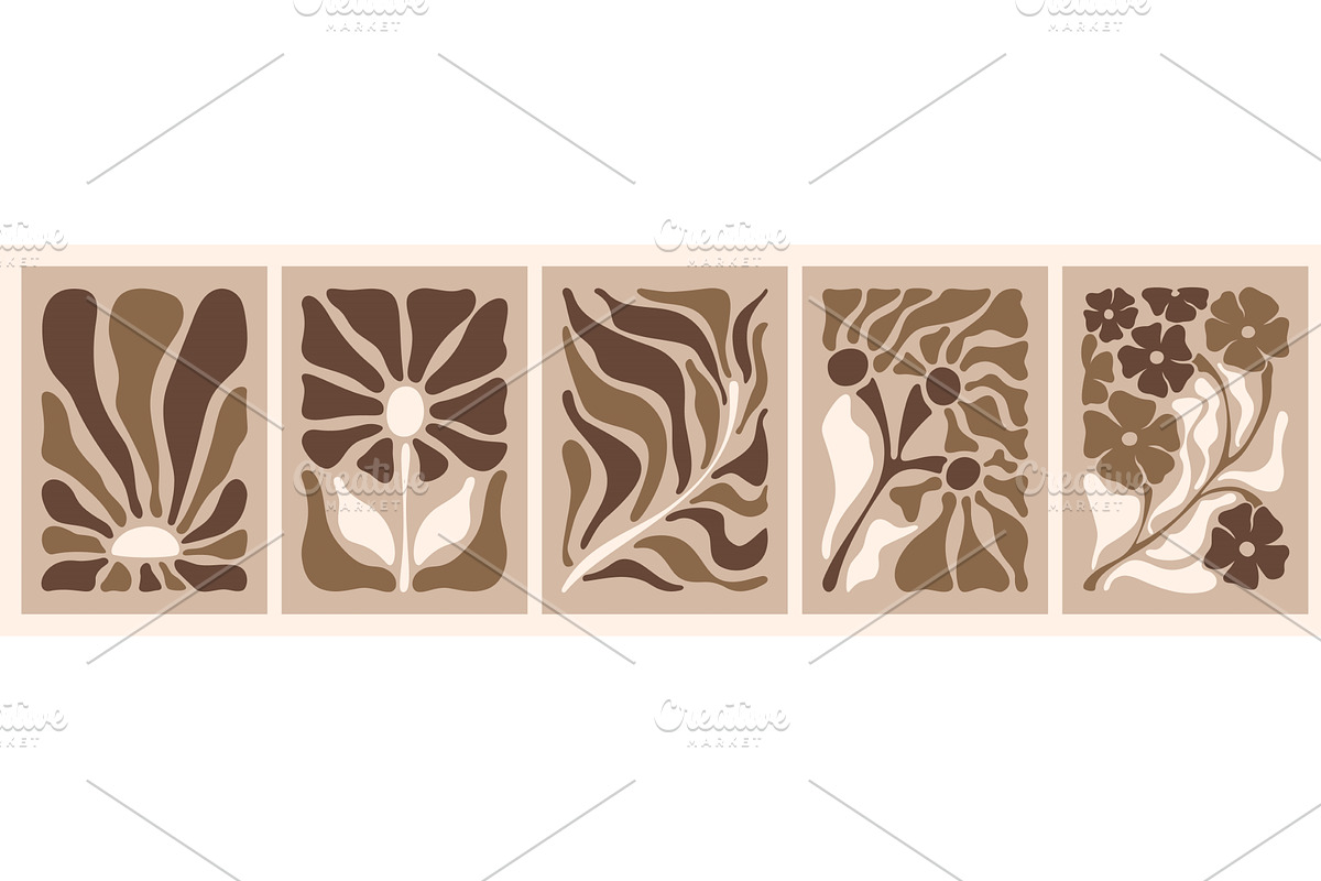 Abstract doodle floral pattern, cut, an Object Illustration by art PVP - market