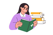 Students learn, study. Education set, an Education Illustration by Good Studio (Thumbnail 5 of 17)