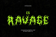 CS Ravage – Black Metal Font, a Blackletter Font by Craft Supply Co. (Thumbnail 1 of 8)