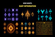 240+ Magic Hieroglyph Overlay Effect, an Object Graphic by Mikel Blazgad (Thumbnail 3 of 11)