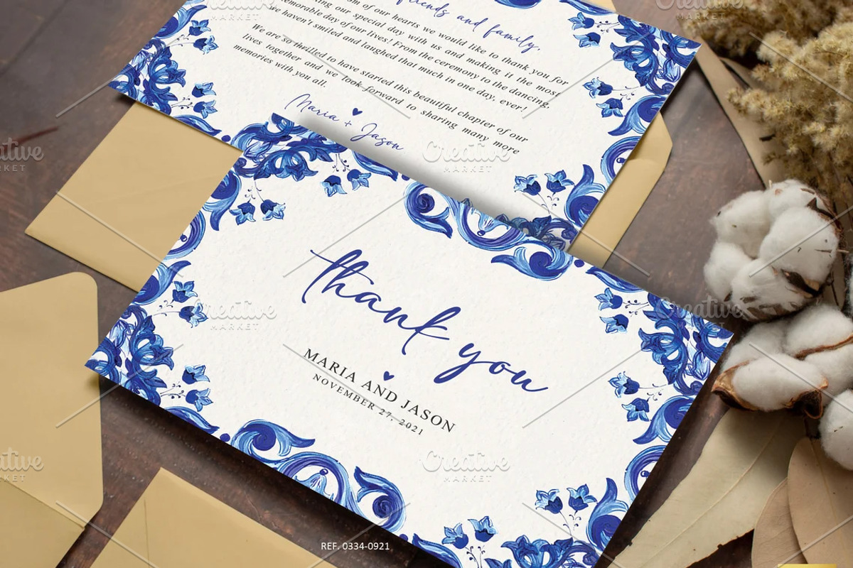 Mexican Thank You Card | CANVA, a Stationery Template by Creative Market (Photo 1 of 5)