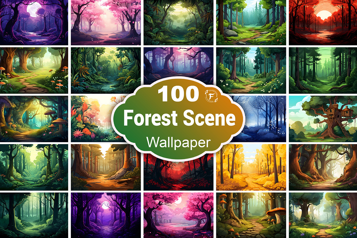 Forest Wallpaper, a Wallpaper Graphic by Forhadx5 (Photo 1 of 12)