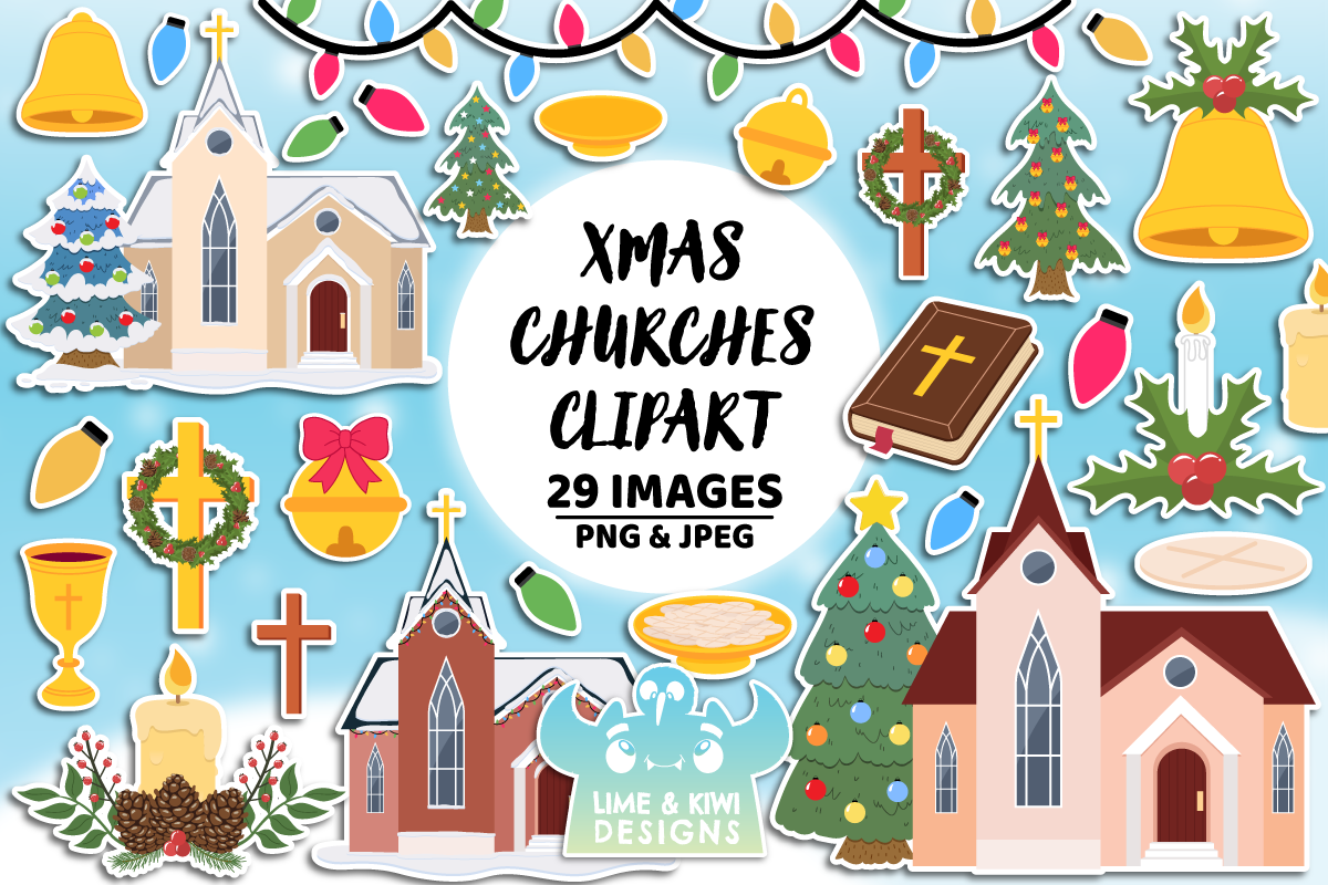 Holy Christmas Bundle 1, a Seasonal Illustration by Lime & Kiwi Designs (Photo 4 of 5)