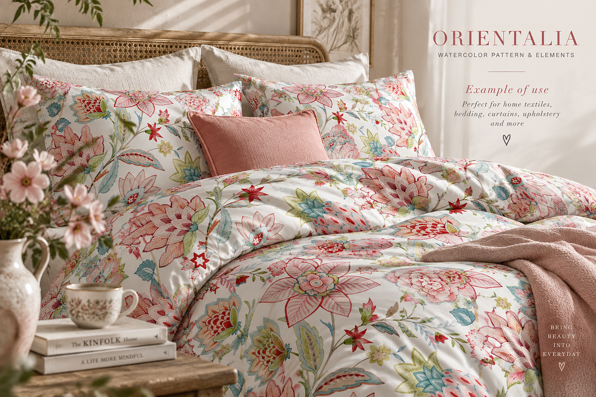 Paisley Watercolor Pattern, an Object Graphic by Lembrik's Artworks (Photo 3 of 6)