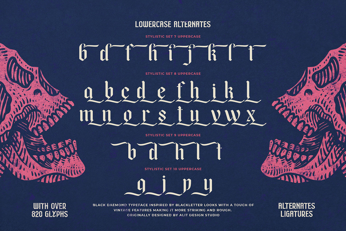 Black Deamond Typeface, a Blackletter Font by alit design (Photo 7 of 17)
