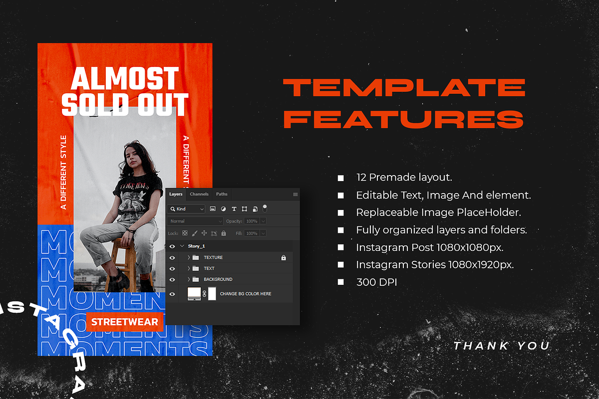 Hypeaw - Instagram Stories & Post, a Social Media Template by MYDesign (Photo 5 of 5)