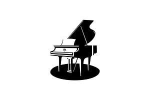 Elegant Piano Logo, a Branding & Logo Template by Pure Design