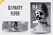 DJ Party Flyer, a Flyer Template by Jaisivakumar (Thumbnail 1 of 5)