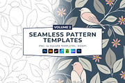 6 Seamless Pattern Templates (Vol 2), a Pattern Graphic by Fern & Quill (Thumbnail 1 of 12)