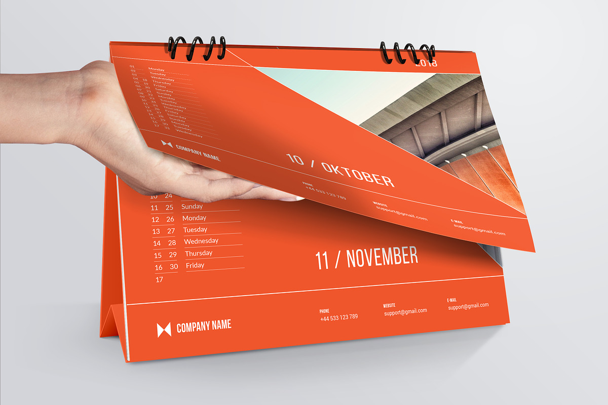 Desk Calendar 2018, a Stationery Template by Vepix (Photo 10 of 12)
