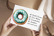 Watercolor Donut Clipart, an Illustration by Libby Wishes (Thumbnail 7 of 7)