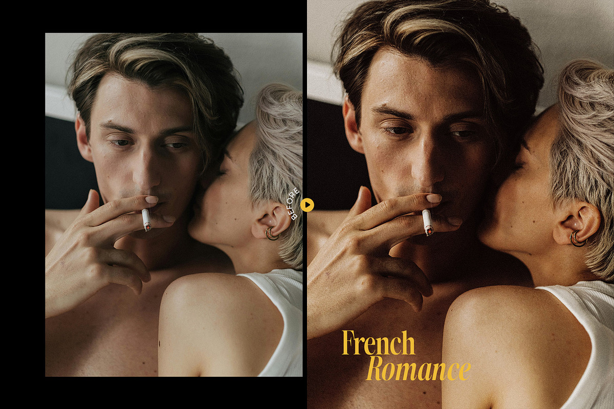 French Romance Presets & LUT, a Preset Add-On by Presetrain Co. (Photo 2 of 9)