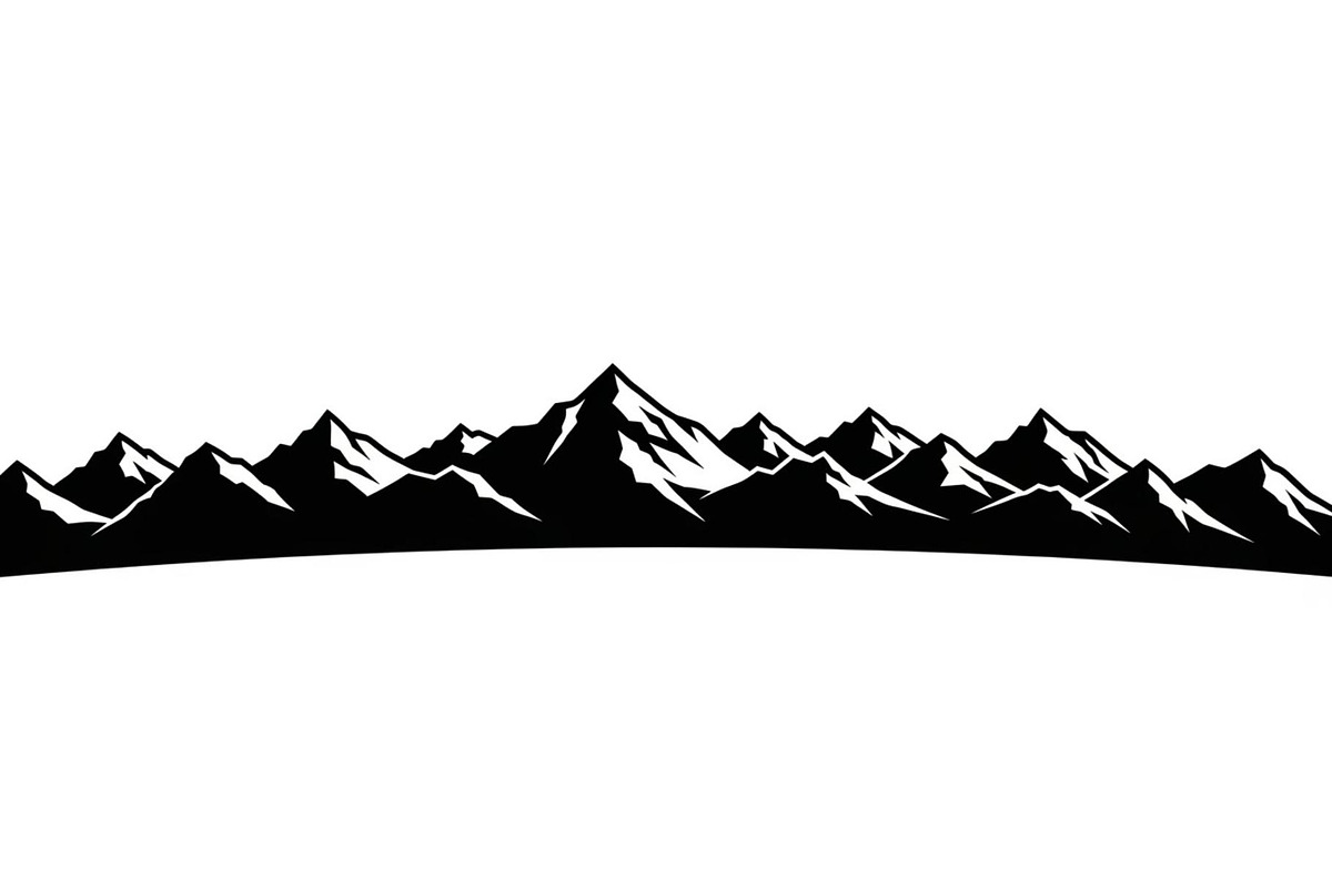 Endless Mountain Horizons Silhouette, a Graphic by musafir_fashion (Photo 10 of 14)