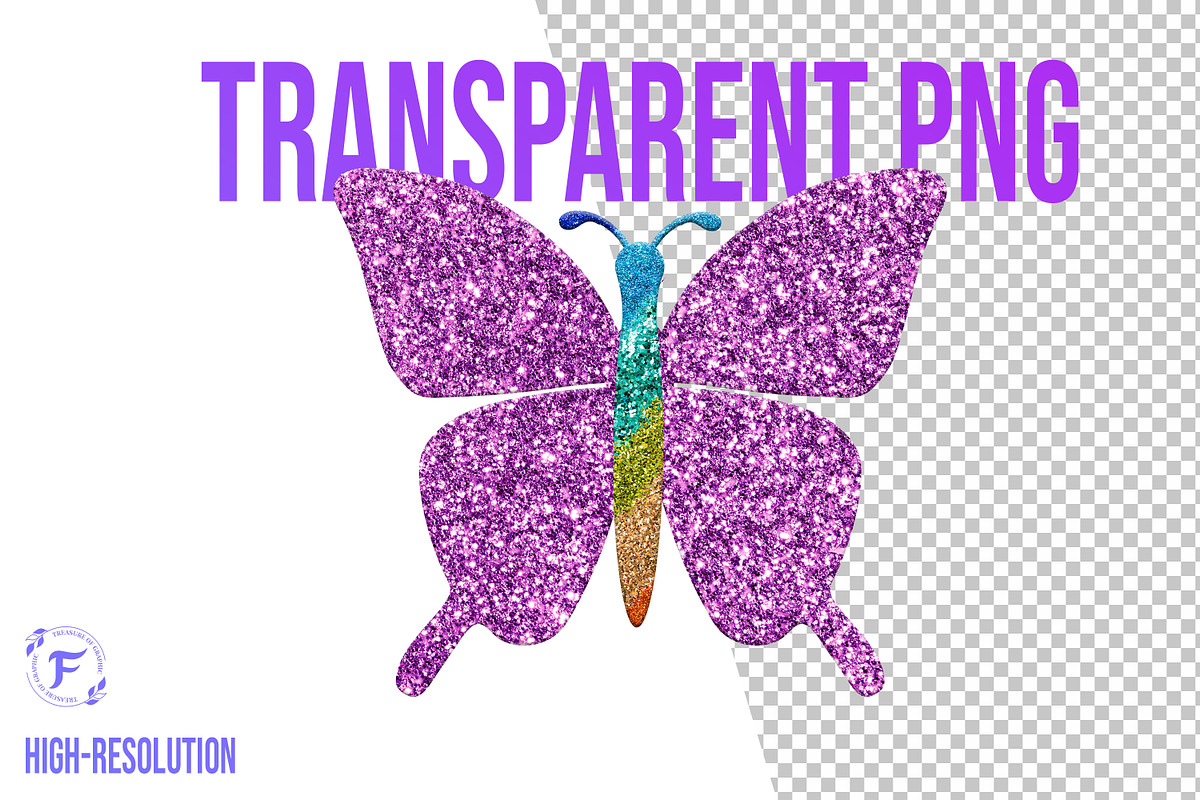 Glitter Butterfly Clipart Png, an Animal Illustration by Forhadx5 (Photo 2 of 8)