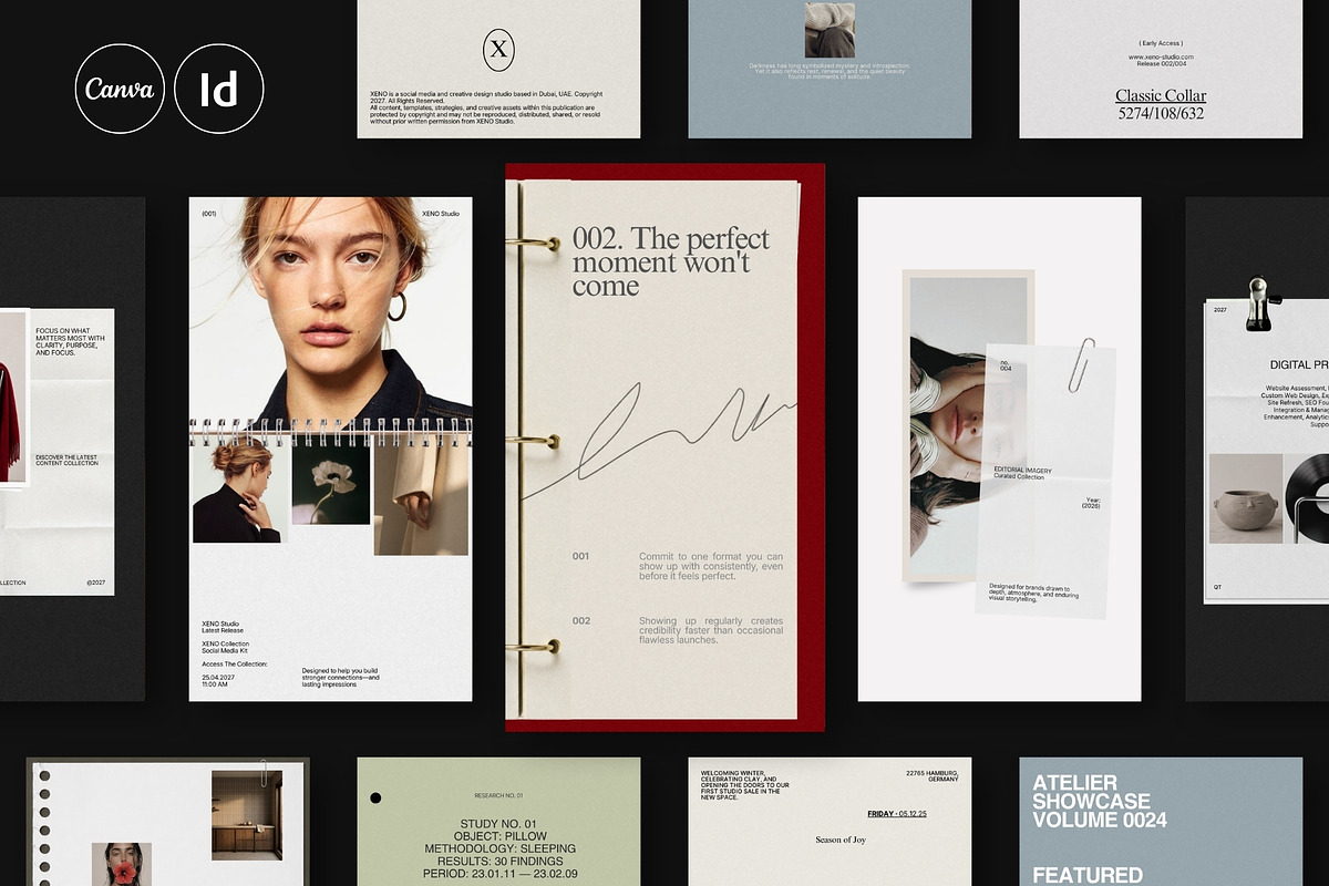 XENO | Instagram STORIES Bundle, a Social Media Template by The Aesthetic Studio (Photo 1 of 10)