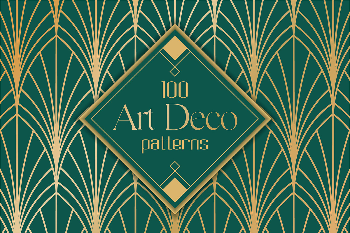 ART DECO Seamless Patterns, a Pattern Graphic by AnnArt (Photo 1 of 8)