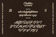 Calish Script, a Script Font by Black Junst (Thumbnail 3 of 11)
