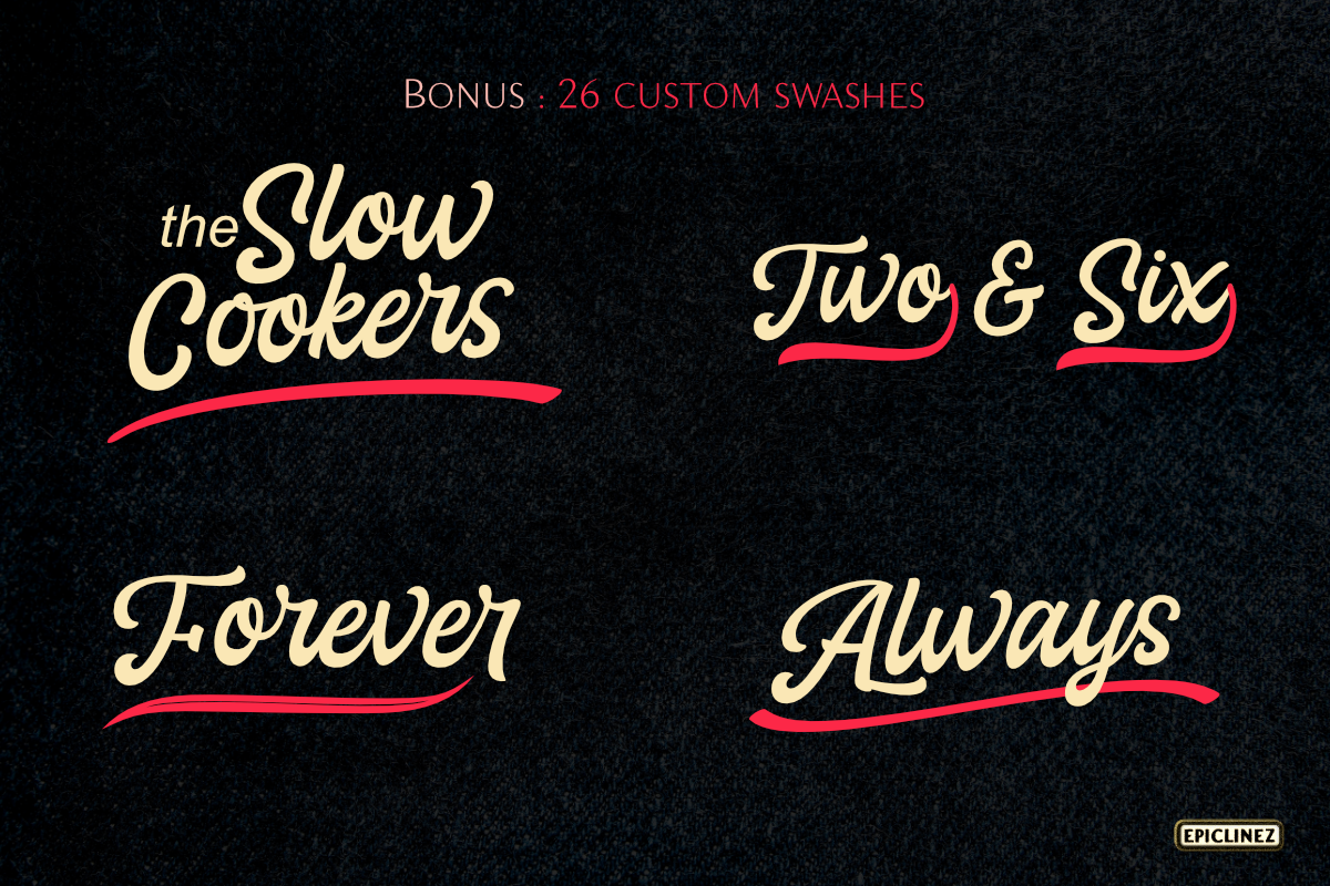 Motoride | Vintage Script, a Script Font by Epiclinez (Photo 6 of 8)