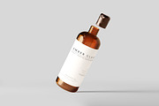 Amber Glass Bottle Mockups, a Cups & Container Mockup by pmvch (Thumbnail 9 of 10)
