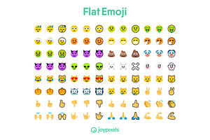 Flat Emoji Icons By JoyPixels