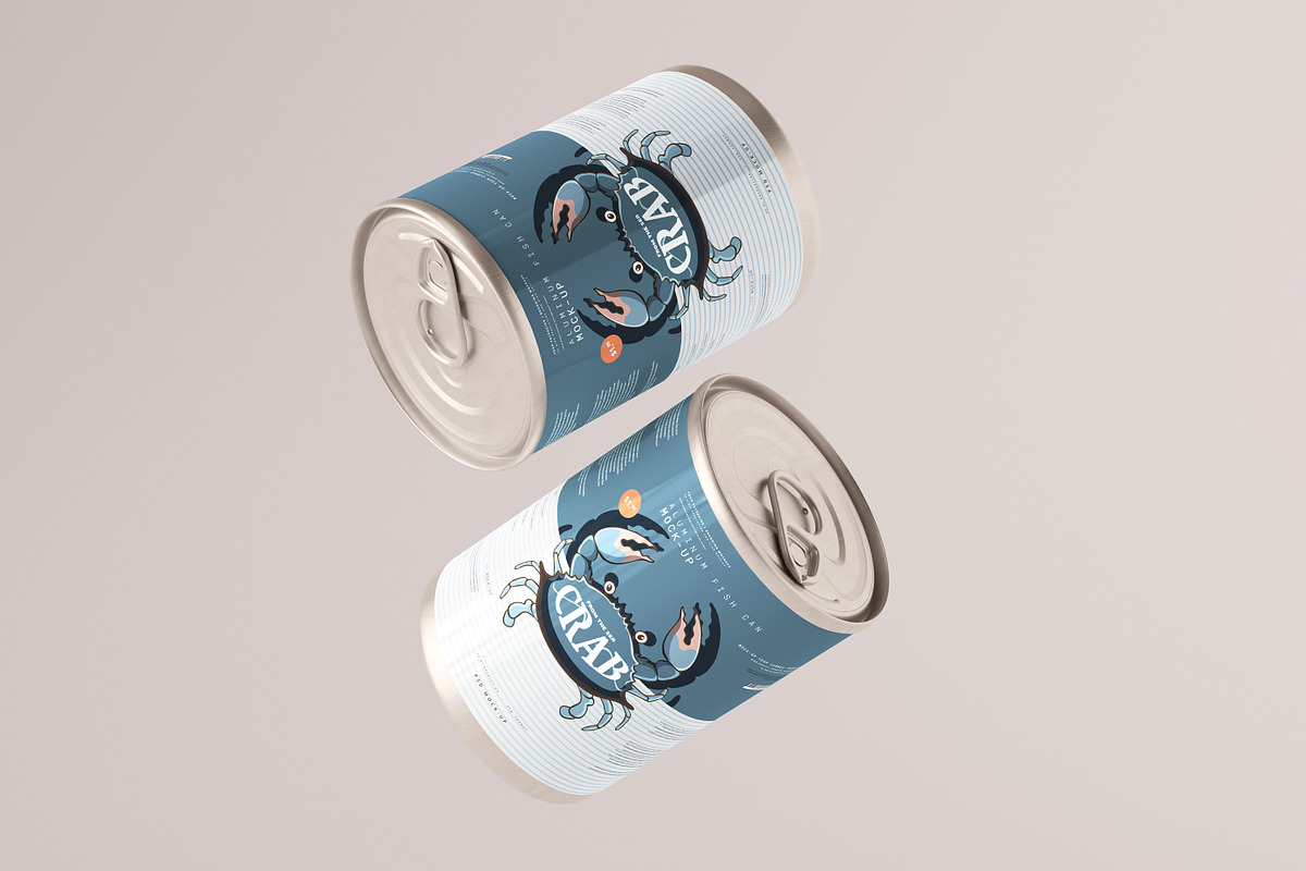 Aluminum Food Can Mockups - Large, a Cups & Container Mockup by pmvch (Photo 19 of 31)
