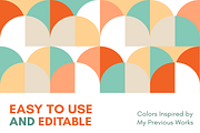 8 Retro Minimalist Seamless Patterns, a Pattern Graphic by Zakazis (Thumbnail 3 of 7)