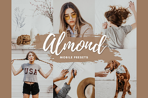 ALMOND Mobile Lightroom Presets, an Action Add-On by 123PRESETS.COM